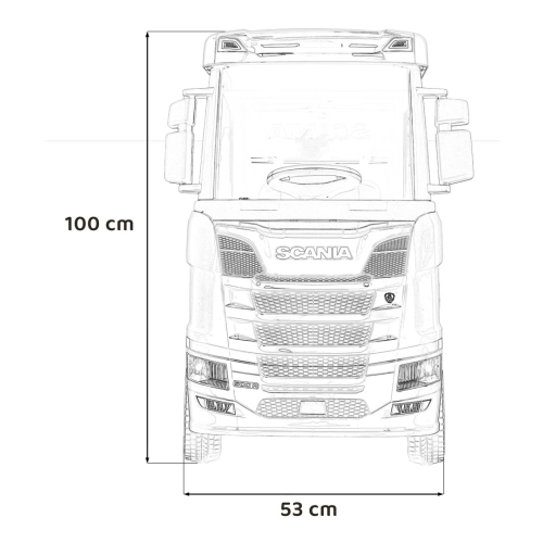 Ciężarówka TIR na akumulator Scania R-SERIE Różowy HL698